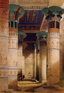 フィラエのイシス神殿の柱廊玄関 1851年 デヴィッド・ロバーツ Oil Paintings